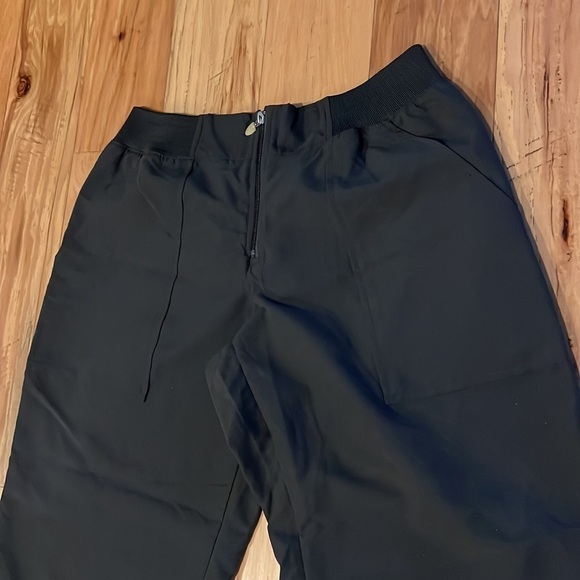 FILA women’s Scarpello Capri sport gray pants Sz L new‎ zipper elastic waist - Picture 3 of 7